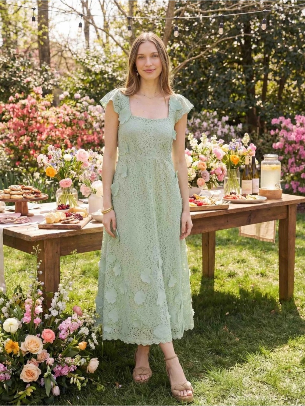 NEW Eddy Lindsay Dress Minty Green size Small